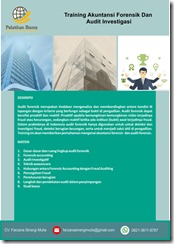 training pemahaman audit forensik murah