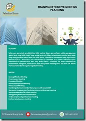 training pelaksanaan meeting di tempat kerja murah