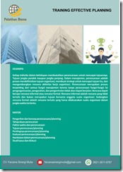 training memahami pentingnya perencanaan/planning murah