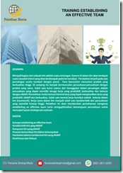 training mampu membentuk tim yang efektif murah