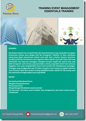 training memahami perencanaan event standar murah