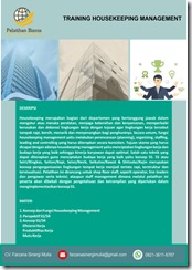 training memahami peran housekeeping management murah