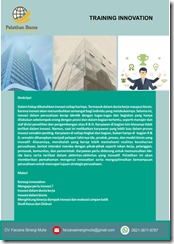 training memahami konsep inovasi murah