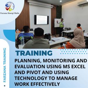 TRAINING PLANNING, MONITORING AND EVALUATION USING MS EXCEL AND PIVOT AND USING TECHNOLOGY TO MANAGE WORK EFFECTIVELY