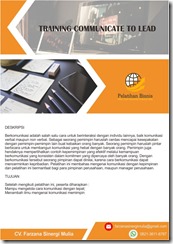 pelatihan Communicate to Lead online