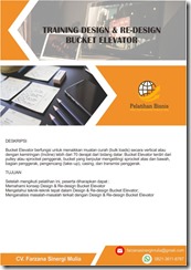 pelatihan Design & Re-design Bucket Elevator online
