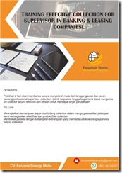 pelatihan Effective Collection for Supervisor in Banking & Leasing Companies online
