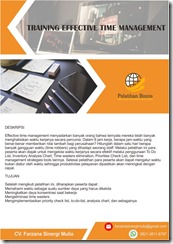 pelatihan Effective Time Management online