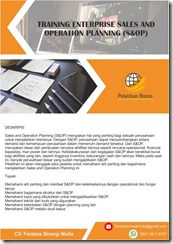 pelatihan Enterprise Sales and Operation Planning (S&OP) online