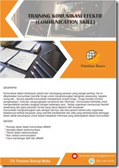 pelatihan KOMUNIKASI EFEKTIF (COMMUNICATION SKILL) online