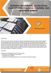 pelatihan Managerial Accounting: Concept for Planning, Control and Decision Making online pelatihan Managerial Accounting: Concept for Planning, Control and Decision Making online