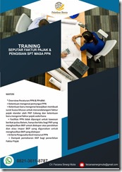 pelatihan Seputar Faktur Pajak & Pengisian SPT Masa PPN online