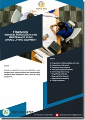 pelatihan INSPEKSI, PENGECEKAN DAN MAINTENANCE SLING, CHAIN & LIFTING EQUIPMENT online