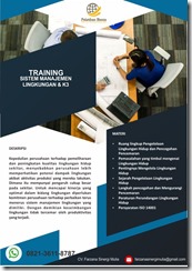 pelatihan SISTEM MANAJEMEN LINGKUNGAN & K3 online