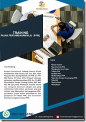 pelatihan PAJAK PERTAMBAHAN NILAI ( PPN ) online