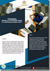 pelatihan Mengelola Program Humas di Lingkungan Rumah Sakit online