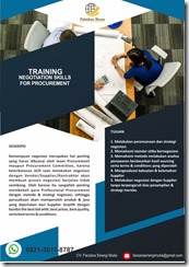 pelatihan NEGOTIATION SKILLS FOR PROCUREMENT online