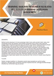 pelatihan Analisis Pengaruh Kualitas Pelayanan Terhadap Kepuasan Konsumen online pelatihan Analisis Pengaruh Kualitas Pelayanan Terhadap Kepuasan Konsumen online