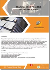pelatihan Best Practice of Photography online