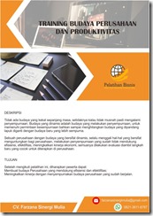 pelatihan Budaya Perusahaan dan Produktivitas online
