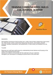 pelatihan Communication Skills for Internal Auditor online