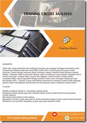 pelatihan Credit Analisys online