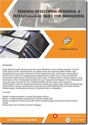 pelatihan Developing Personal Leadership online