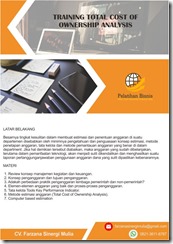 pelatihan TOTAL COST OF OWNERSHIP ANALYSIS online