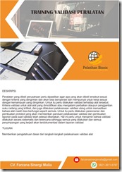 pelatihan VERIFIKASI DAN VALIDASI METODA SPEKTROFOTOMETRI UV online