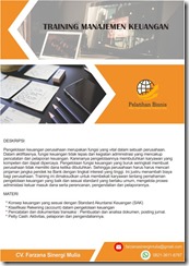 pelatihan MANAJEMEN KEUANGAN online