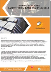 pelatihan MANAJEMEN LABORATORIUM KIMIA BAGI PENGELOLA online