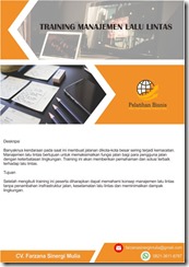 pelatihan Manajemen Lalu Lintas online