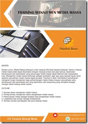 pelatihan Manajemen Media Massa online
