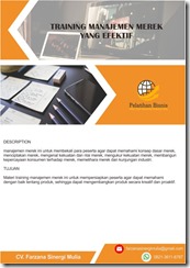 pelatihan MANAJEMEN MEREK YANG EFEKTIF online