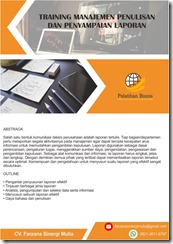 pelatihan Manajemen Penulisan dan Penyampaian Laporan online