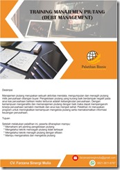 pelatihan MANAJEMEN PIUTANG (DEBT MANAGEMENT) online