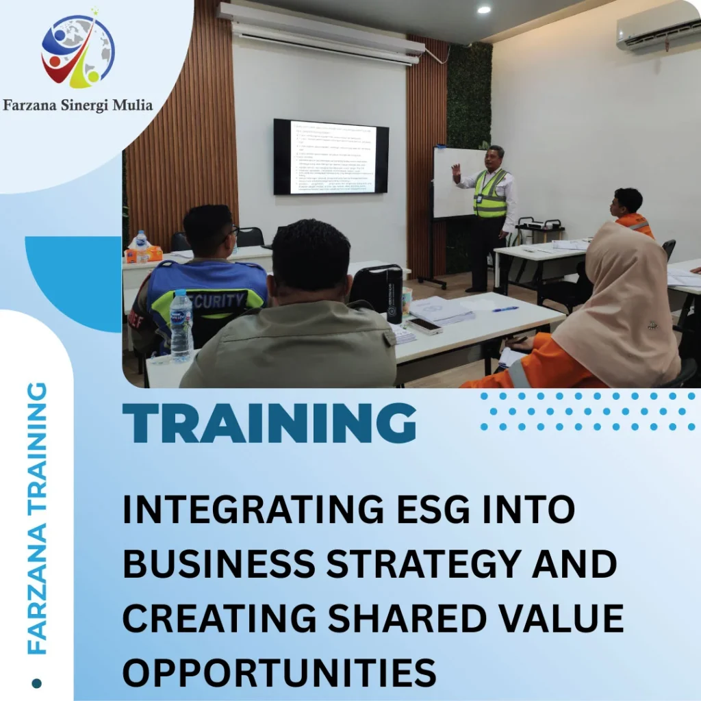 INTEGRATING ESG INTO BUSINESS STRATEGY AND CREATING SHARED VALUE OPPORTUNITIES