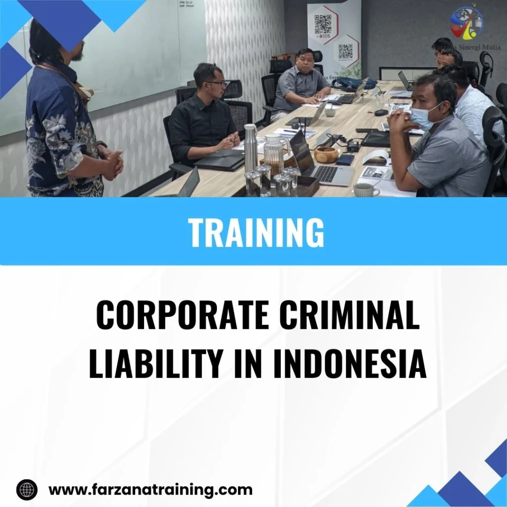 TRAINING CORPORATE CRIMINAL LIABILITY IN INDONESIA
