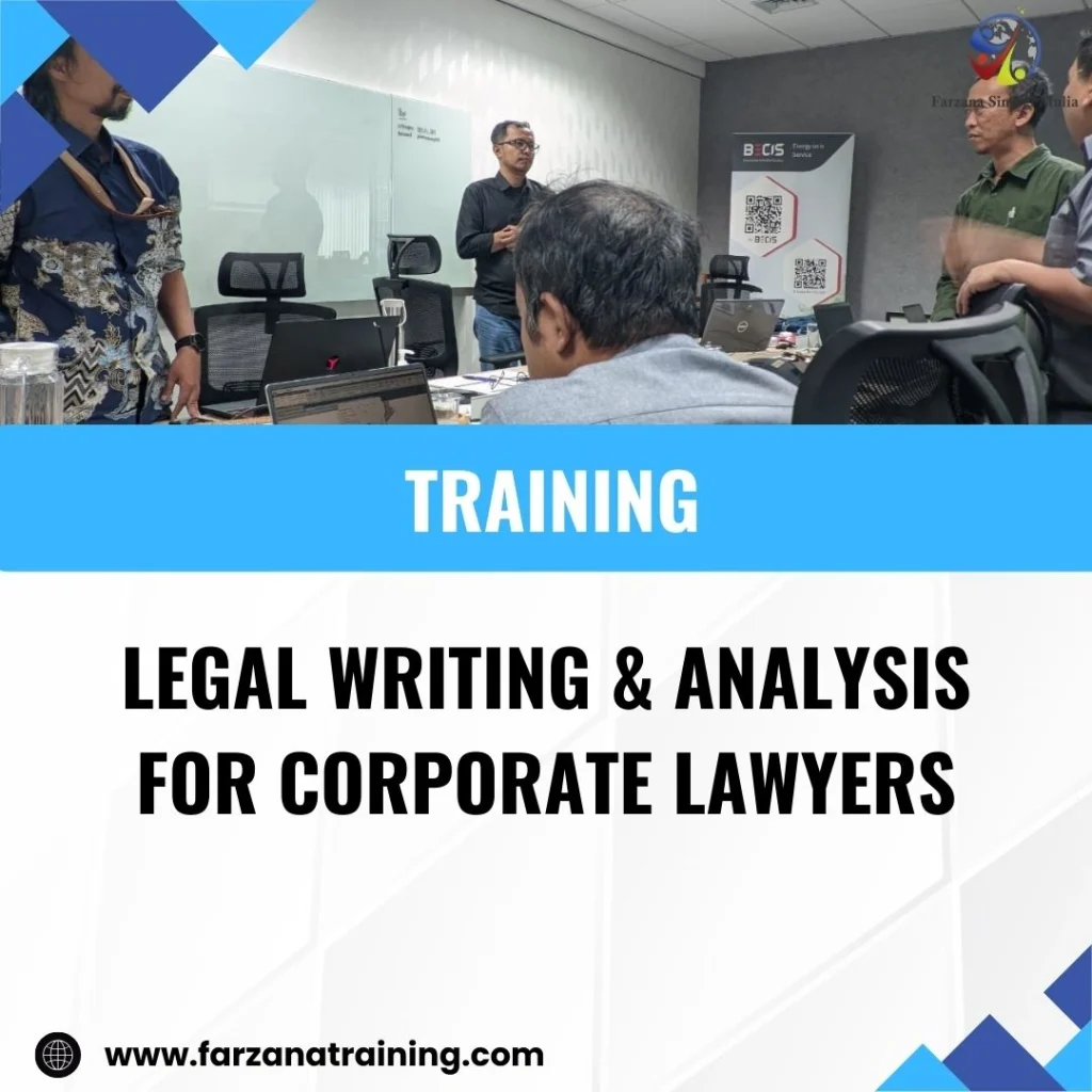 TRAINING LEGAL WRITING & ANALYSIS FOR CORPORATE LAWYERS